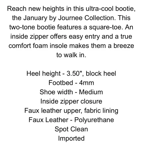 Journee Collection Black Heeled Boots - Picture 8 of 12